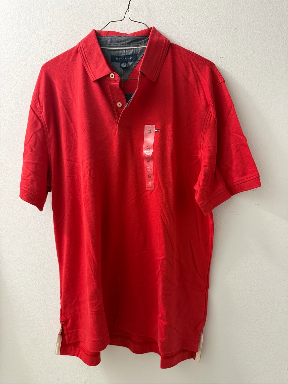 Tommy Hilfiger Bright Red Men's Polo Shirt